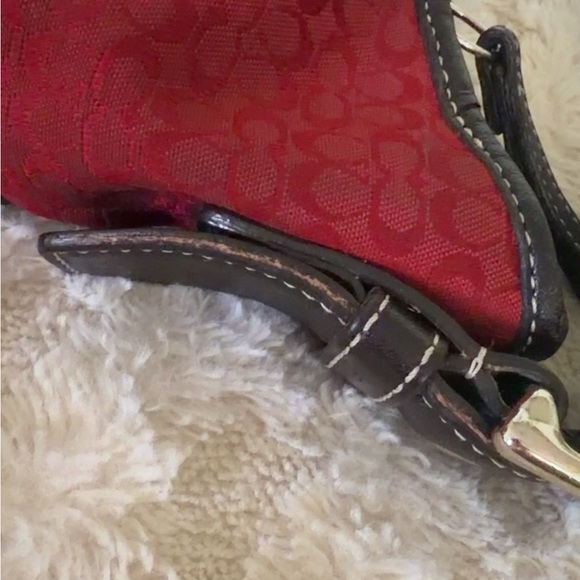 Coach Red and Brown Women's Bag - Picture 15 of 16
